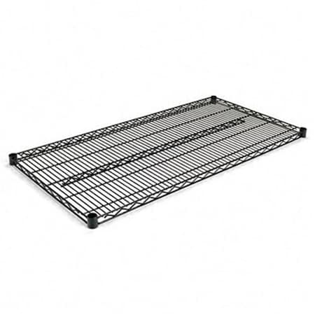 Alera Alera SW584824BL Wire Shelving  Extra Shelves  48wx24d x72h  2 Shelves  Black SW584824BL